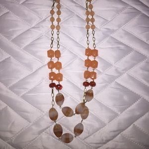 Fun coral beaded necklace